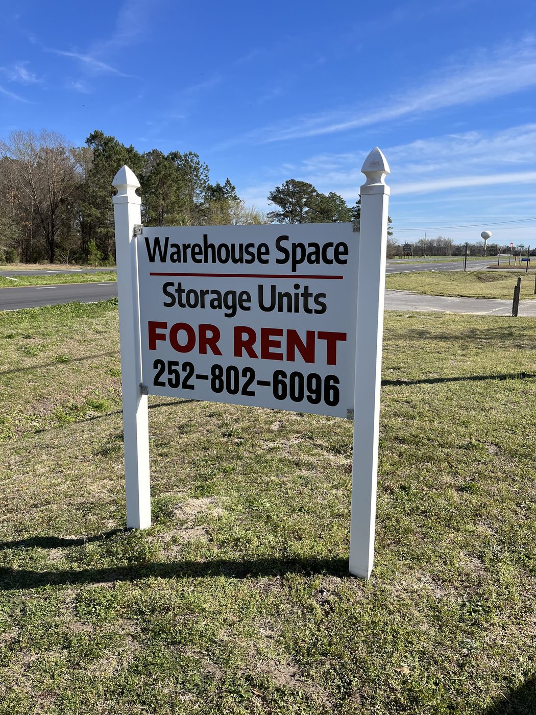 Williamston Warehouse and Storage sign on Hwy 17
